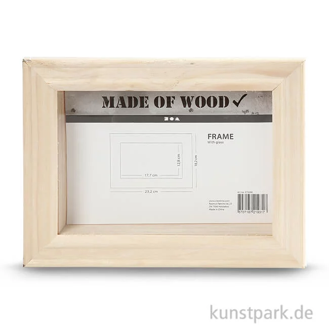 Artikelbild 1 des Artikels “3D Bilderrahmen aus Holz mit Glas, 18,2x23,2x2,5 cm “
