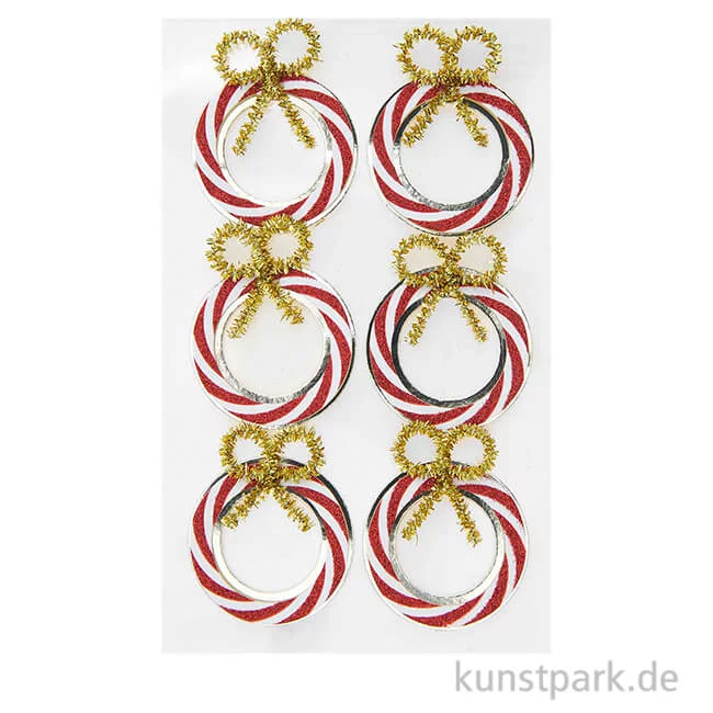 Artikelbild 1 des Artikels “3D Sticker - Christmas Rocks, Candy Cane “
