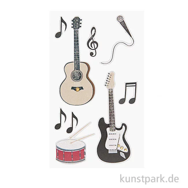Artikelbild 1 des Artikels “3D Sticker - Rockmusik “