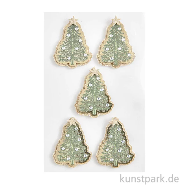 Artikelbild 1 des Artikels “3D Sticker - Tannenbäume, 4 Aufkleber “