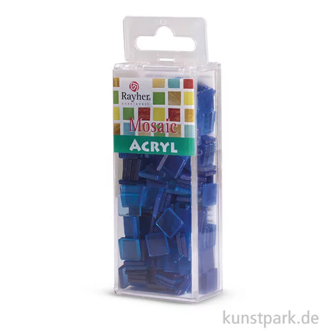 Artikelbild 1 des Artikels “Acryl-Mosaik - Transparent, 1x1 cm, 50 g Einzelfarbe | Azurblau“