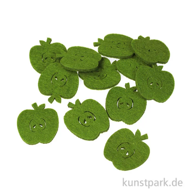 Artikelbild 1 des Artikels “Äpfel aus Filz, 33x33 mm, 12 Stück “