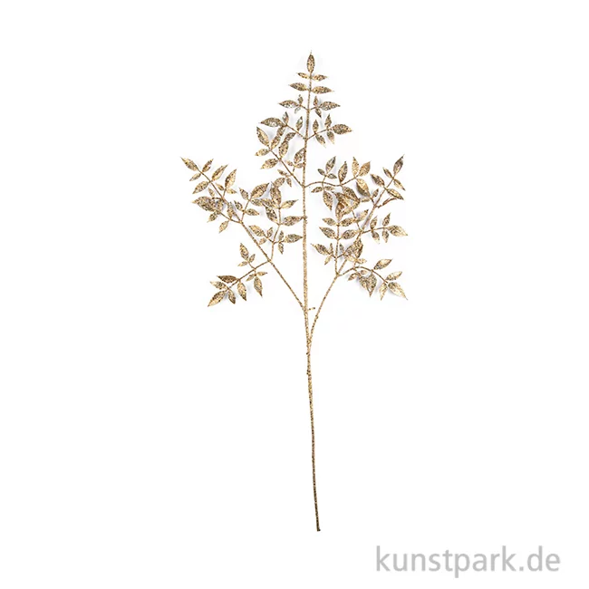 Artikelbild 1 des Artikels “Akazienzweig Glitter Champagner, 74 cm, 2 Stück “