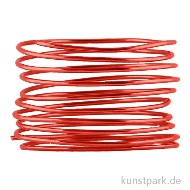 Artikelbild 1 des Artikels “Aludraht zur Dekoration und Schmuckherstellung, 2m 1 mm | Rot“