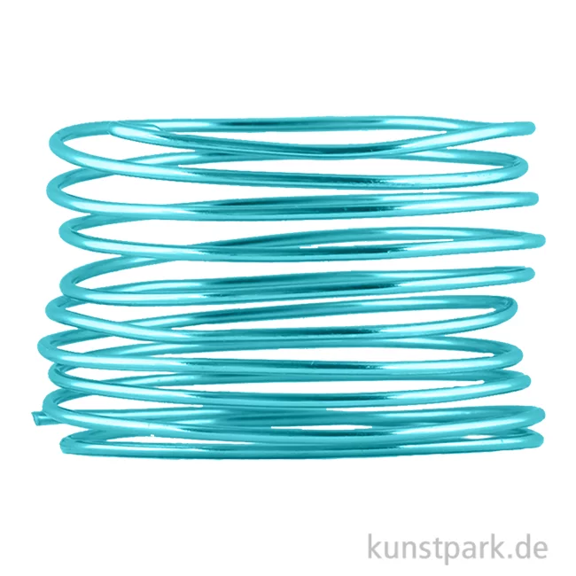Artikelbild 1 des Artikels “Aludraht zur Dekoration und Schmuckherstellung, 2m 1 mm | Türkis“