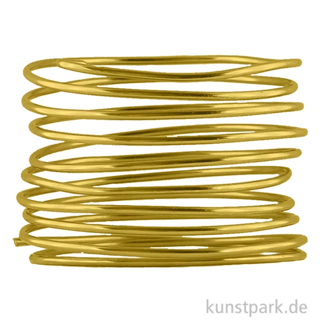 Artikelbild 1 des Artikels “Aludraht zur Dekoration und Schmuckherstellung, 2m 2 mm | Gold“