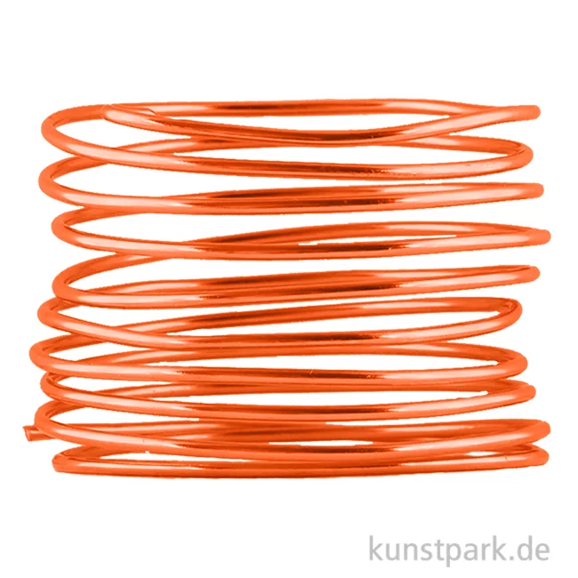 Artikelbild 1 des Artikels “Aludraht zur Dekoration und Schmuckherstellung, 2m 2 mm | Orange“
