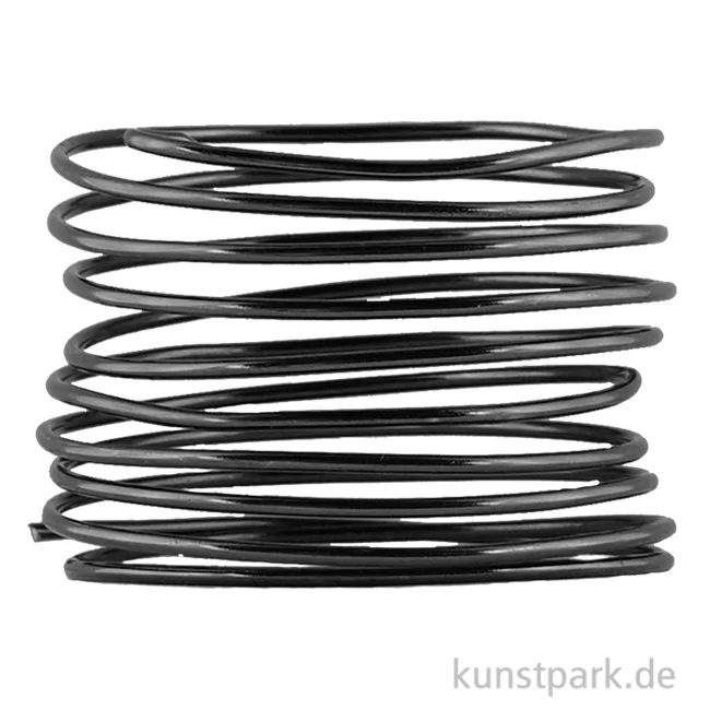 Artikelbild 1 des Artikels “Aludraht zur Dekoration und Schmuckherstellung, 2m 2 mm | Schwarz“