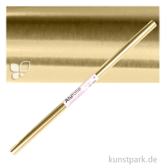 Artikelbild 1 des Artikels “Alufolie doppelseitig kaschiert 50x78 cm Rolle Rolle | Gold Matt-Gold Matt“