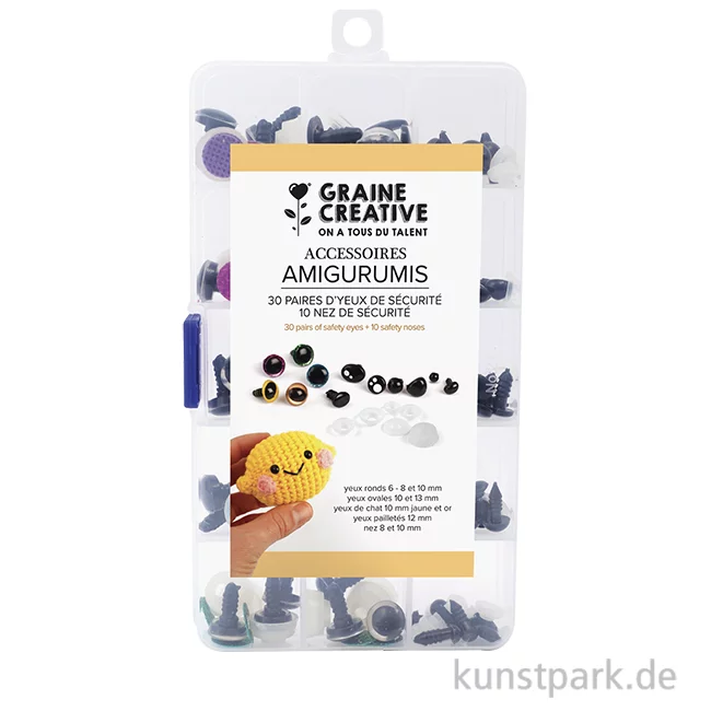 Artikelbild 1 des Artikels “Amigurumi Accessoires - 30 Sicherheitsaugen + 10 Nasen “
