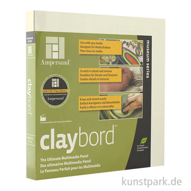 Artikelbild 1 des Artikels “Ampersand ClayBord - 22 mm 50 x 50 cm“