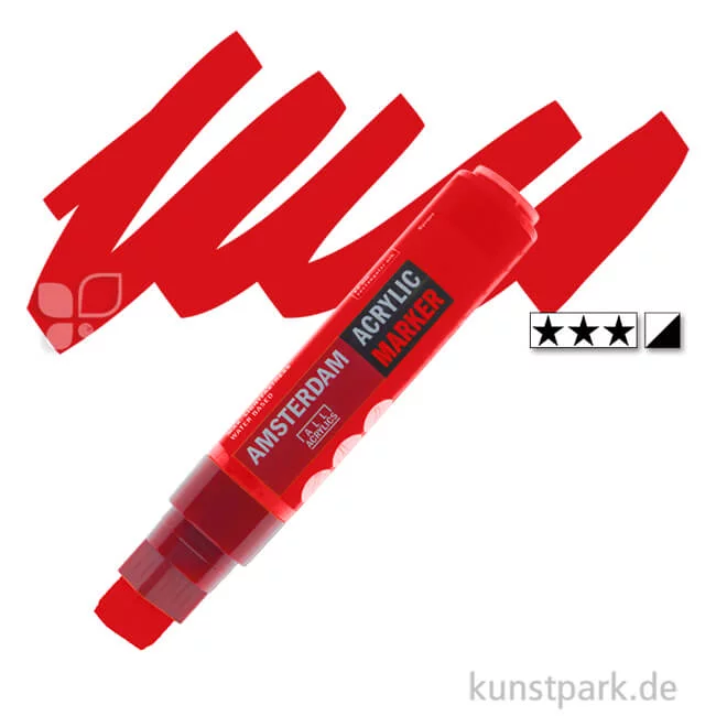Artikelbild 1 des Artikels “Talens AMSTERDAM Acrylic Marker L - 15 mm Einzelstift | 315 Pyrrolrot“