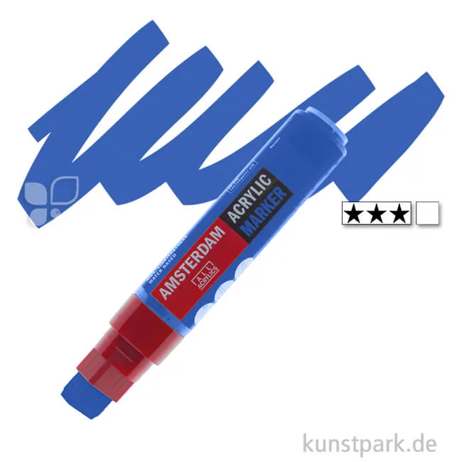 Artikelbild 1 des Artikels “Talens AMSTERDAM Acrylic Marker L - 15 mm Einzelstift | 504 Ultramarin“