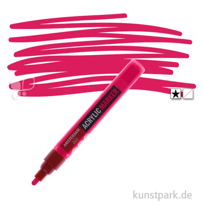 Artikelbild 1 des Artikels “Talens AMSTERDAM Acrylic Marker M - 4 mm Einzelstift | 369 Primärmagenta“