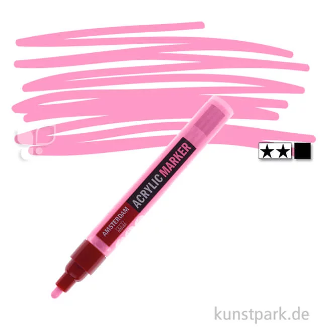 Artikelbild 1 des Artikels “Talens AMSTERDAM Acrylic Marker M - 4 mm Einzelstift | 385 Chinacridonrosa hell“