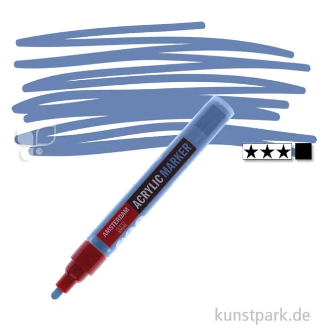 Artikelbild 1 des Artikels “Talens AMSTERDAM Acrylic Marker M - 4 mm Einzelstift | 562 Graublau“