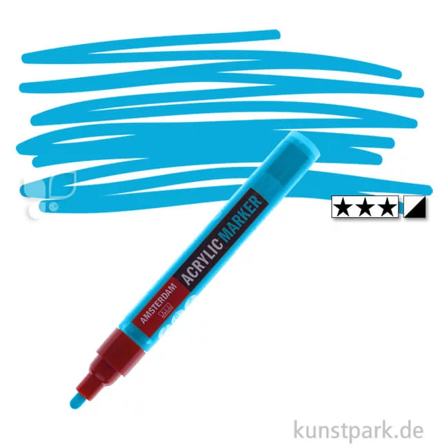 Artikelbild 1 des Artikels “Talens AMSTERDAM Acrylic Marker M - 4 mm Einzelstift | 572 Primärzyan“