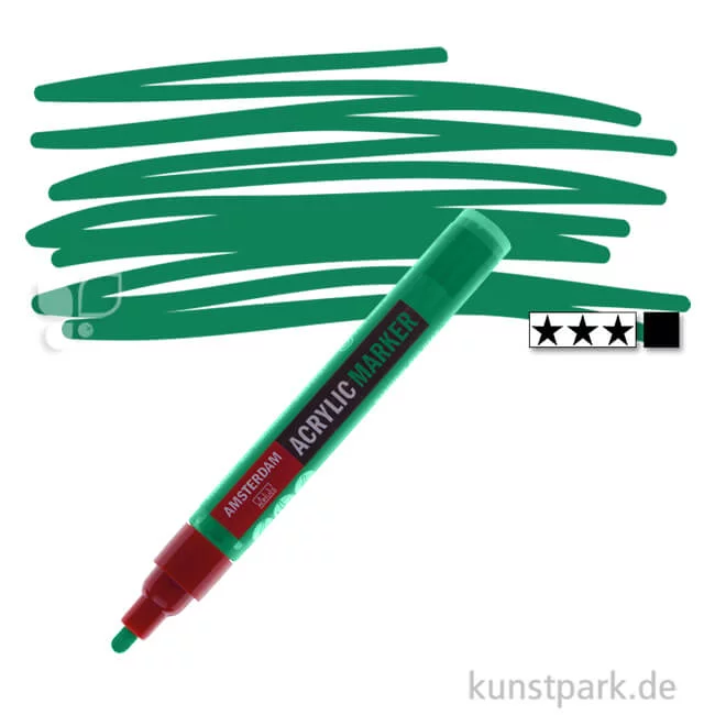 Artikelbild 1 des Artikels “Talens AMSTERDAM Acrylic Marker M - 4 mm Einzelstift | 619 Permanentgrün dunkel“