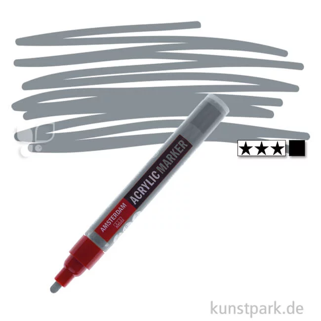 Artikelbild 1 des Artikels “Talens AMSTERDAM Acrylic Marker M - 4 mm Einzelstift | 710 Neutralgrau“