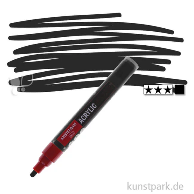 Artikelbild 1 des Artikels “Talens AMSTERDAM Acrylic Marker M - 4 mm Einzelstift | 735 Oxidschwarz“
