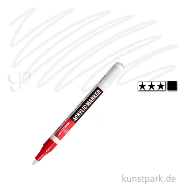 Artikelbild 1 des Artikels “Talens AMSTERDAM Acrylic Marker S - 2 mm Einzelstift | 105 Titanweiß“