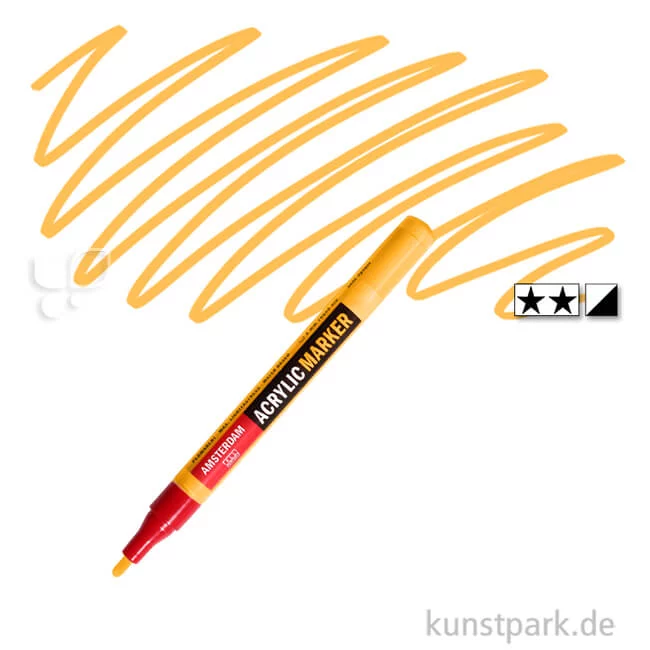 Artikelbild 1 des Artikels “Talens AMSTERDAM Acrylic Marker S - 2 mm Einzelstift | 270 Azogelb dunkel“
