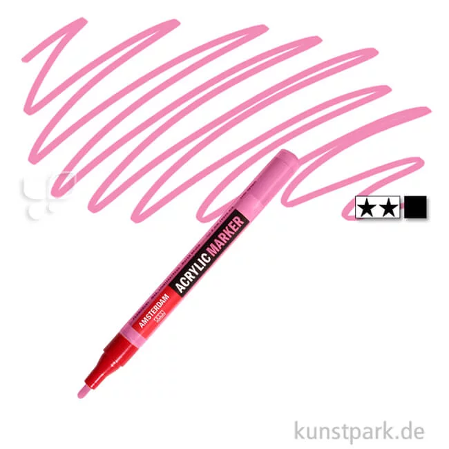 Artikelbild 1 des Artikels “Talens AMSTERDAM Acrylic Marker S - 2 mm Einzelstift | 385 Chinacridonrosa hell“