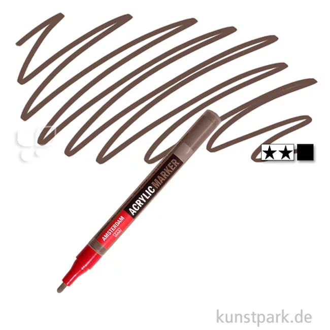 Artikelbild 1 des Artikels “Talens AMSTERDAM Acrylic Marker S - 2 mm Einzelstift | 409 Umbra gebrannt“