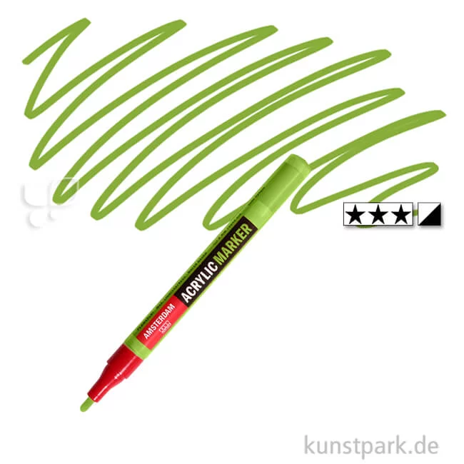 Artikelbild 1 des Artikels “Talens AMSTERDAM Acrylic Marker S - 2 mm Einzelstift | 617 Gelbgrün“