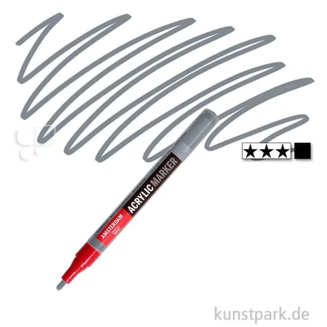 Artikelbild 1 des Artikels “Talens AMSTERDAM Acrylic Marker S - 2 mm Einzelstift | 710 Neutralgrau“