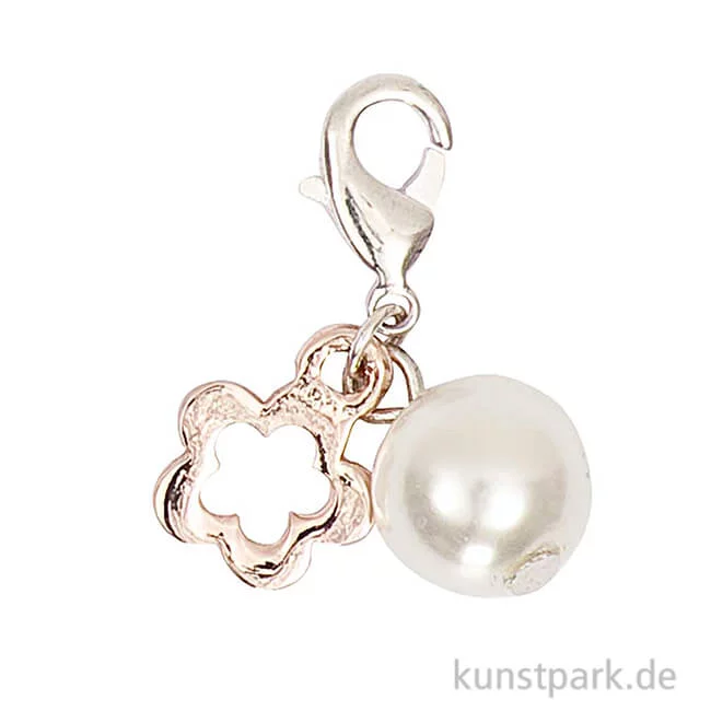 Artikelbild 1 des Artikels “Anhänger Blume und Perle - Roségold “