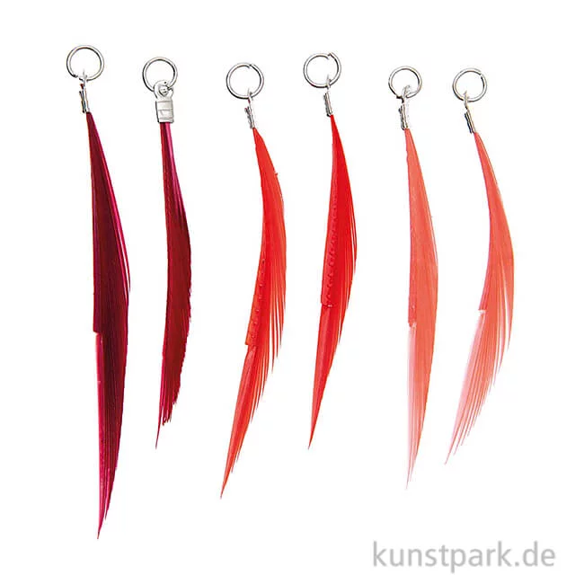 Artikelbild 1 des Artikels “Anhänger Federn - Rot, 6er Set “