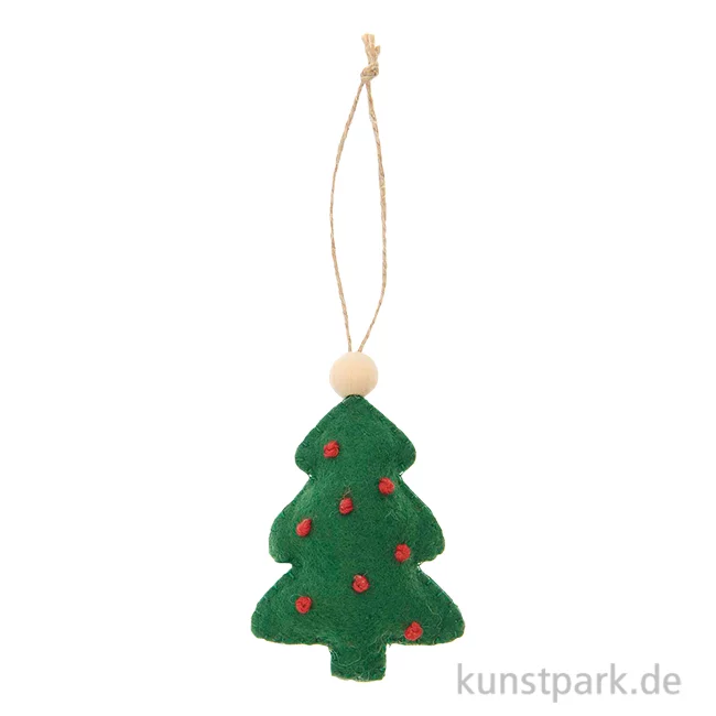 Artikelbild 1 des Artikels “Anhänger Filz Tannenbaum, Grün, 8 x 2,5 x 6 cm “