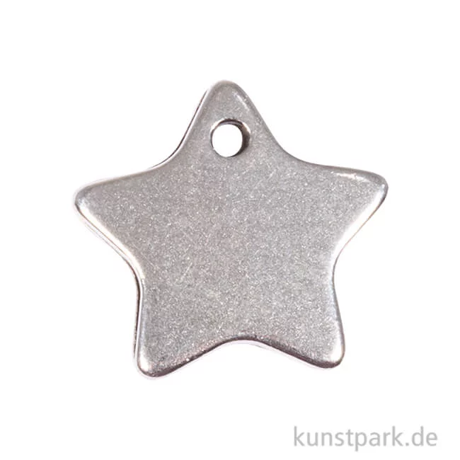 Artikelbild 1 des Artikels “Anhänger Metall - silberner Stern, 2 Stück “