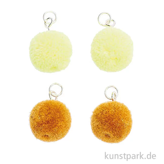 Artikelbild 1 des Artikels “Anhänger Mini Pompons - Gelb, 4er Set “