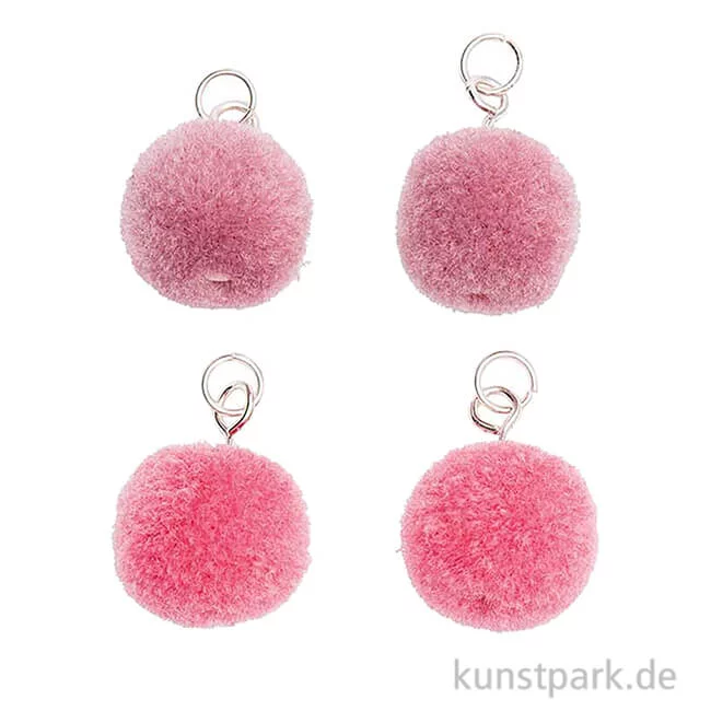 Artikelbild 1 des Artikels “Anhänger Mini Pompons - Mauve, 4er Set “