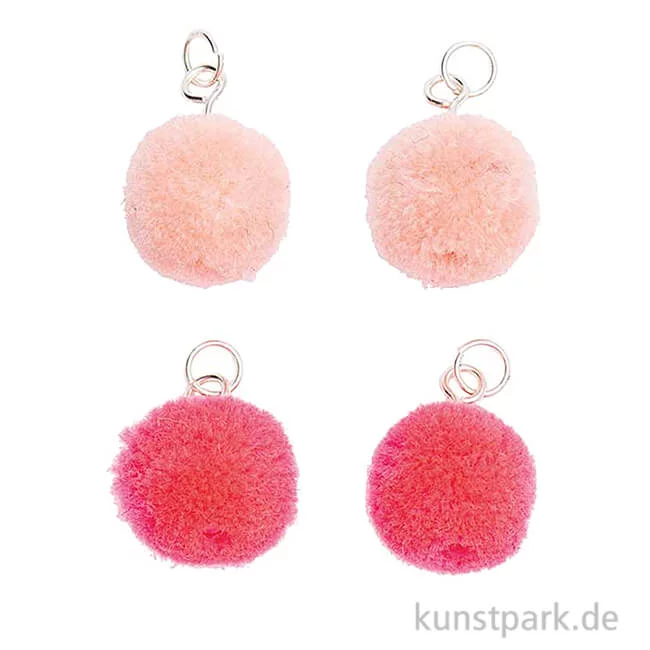 Artikelbild 1 des Artikels “Anhänger Mini Pompons - Rosa, 4er Set “