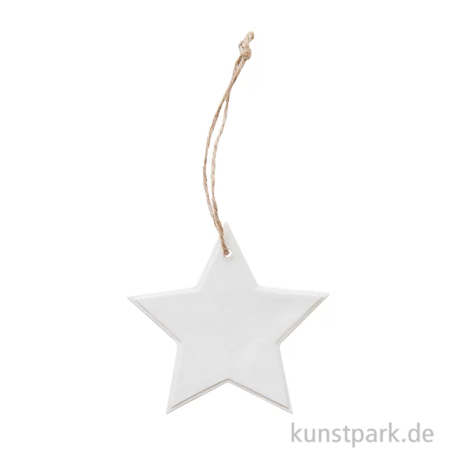 Artikelbild 1 des Artikels “Anhänger Stern, Weiß, Porzellan, 10 cm “