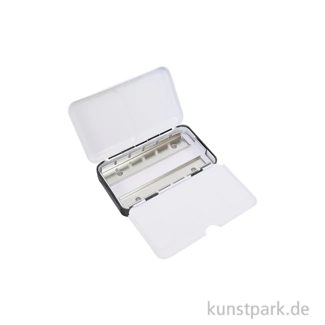 Artikelbild 1 des Artikels “Aquarell-Leerkasten aus Metall für 12 halbe oder 6 ganze Näpfe “