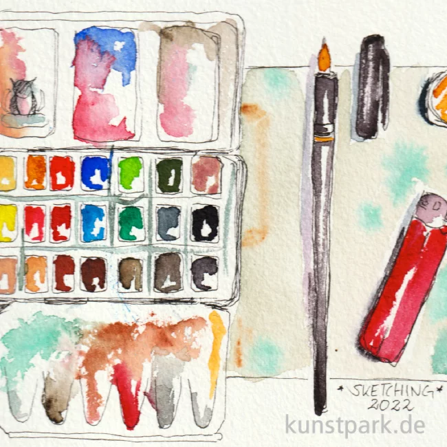 Artikelbild 1 des Artikels “Malkurs - Einfach skizzieren mit Aquarell - 12.11.26 “