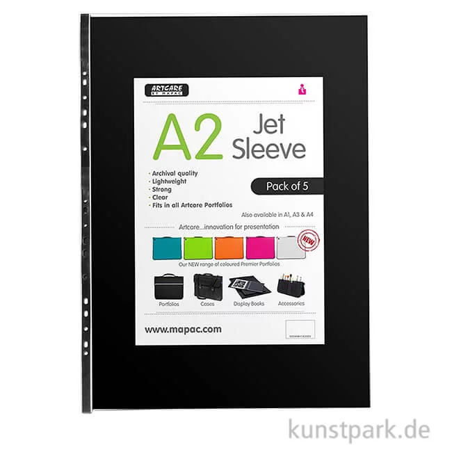 Artikelbild 1 des Artikels “ARTCARE Jet Sleeves, Hüllen für Präsentationsmappen, 5er Set DIN A2“