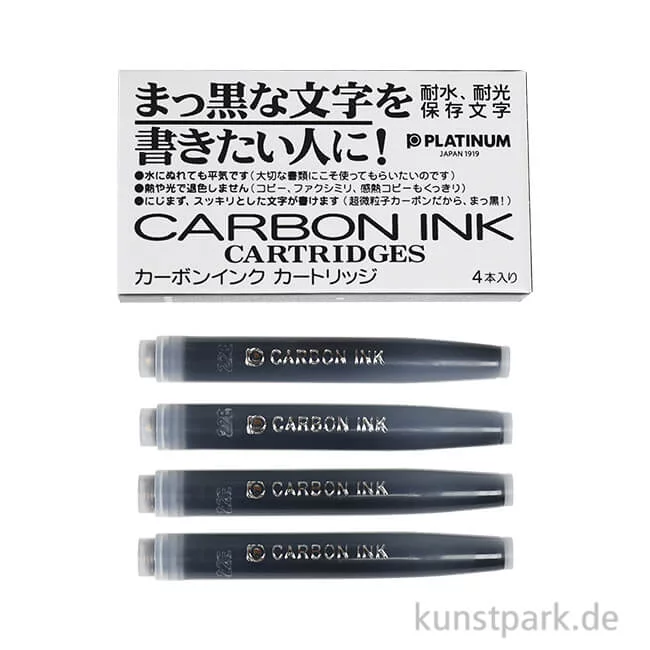 Artikelbild 1 des Artikels “artWORKpen Nachfüllpatronen - Platinum Carbon Tinte Schwarz, 4 Stück “