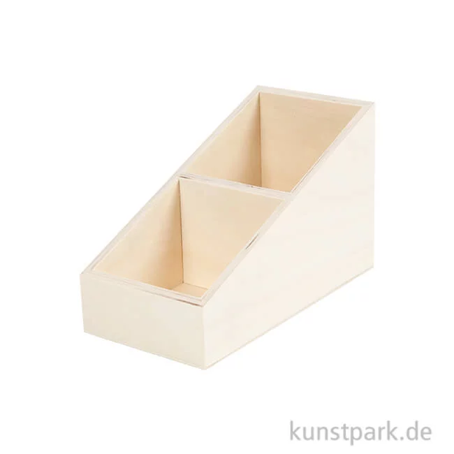 Artikelbild 1 des Artikels “Aufbewahrungskiste aus Holz - Klein mit 2 Fächern “