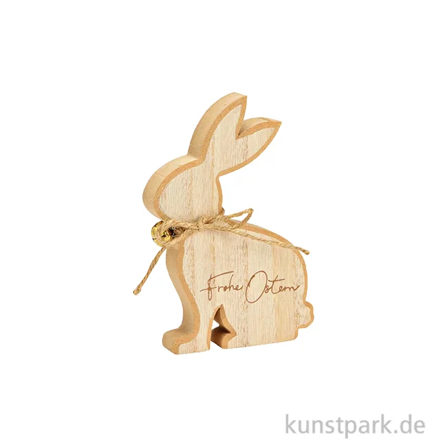 Artikelbild 1 des Artikels “Aufsteller Hase, Frohe Ostern, Holz, Natur, 9 x 15 x 2 cm “
