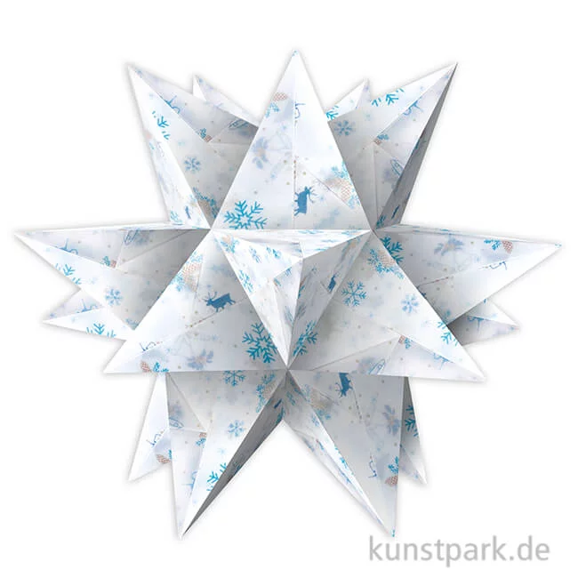 Artikelbild 1 des Artikels “Aurelio-Stern Bastelset - Classic Christmas Blau-Braun, 14,8x14,8 cm, 115g “