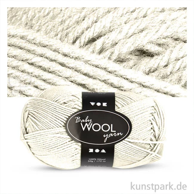 Artikelbild 1 des Artikels “Wolle 100% vom australischen Merinoschaf, extra weich - 50 g 172 m | Creme“