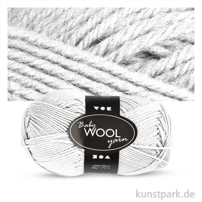 Artikelbild 1 des Artikels “Wolle 100% vom australischen Merinoschaf, extra weich - 50 g 172 m | Weiß“