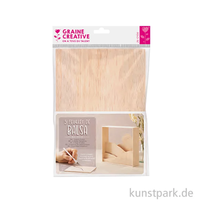 Artikelbild 1 des Artikels “Balsa Holzplatten für Modellbau, DIN A4, Dicke 2 mm, 5 Stück “