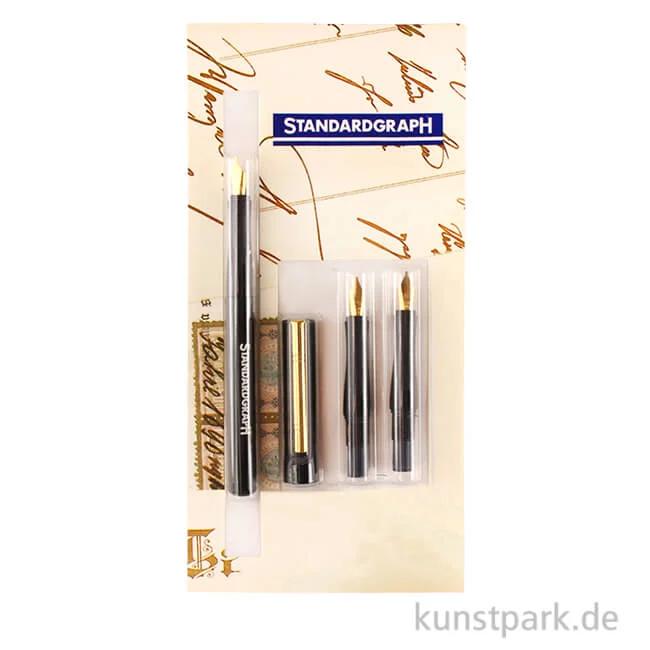 Artikelbild 1 des Artikels “Bandzugfedern-Kalligrafie-Set mit drei Linienbreiten und Zubehör “