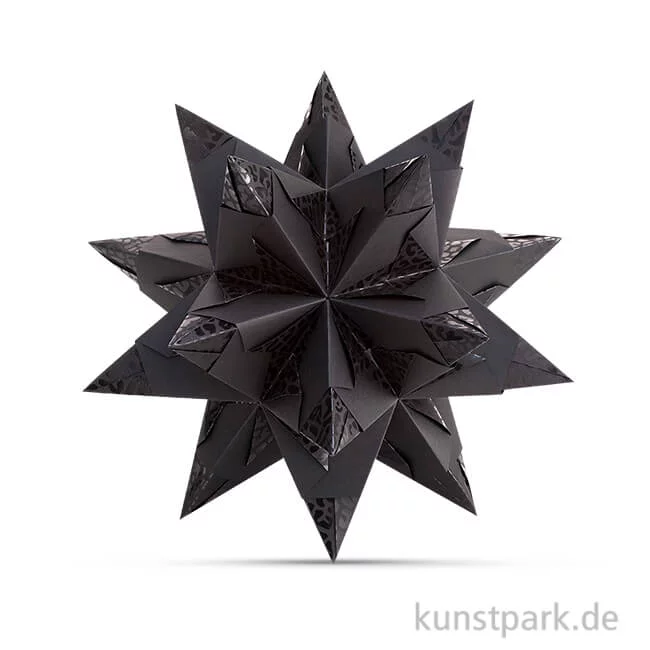 Artikelbild 1 des Artikels “Bascetta-Stern Bastelset - Elegance Wildlife Schwarz, 90g 14,5 x 14,5 cm“